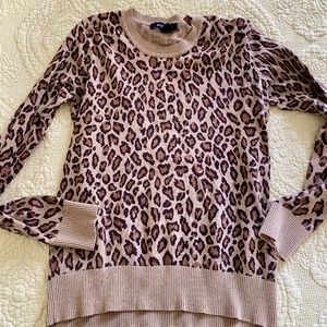 Cheetah print sweater